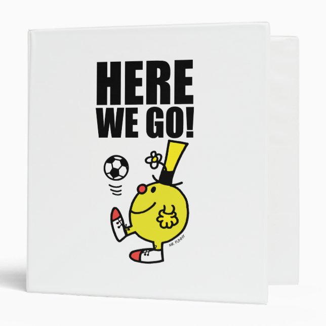 Mr. Funny Juggling A Soccer Ball Binder (Front/Inside)