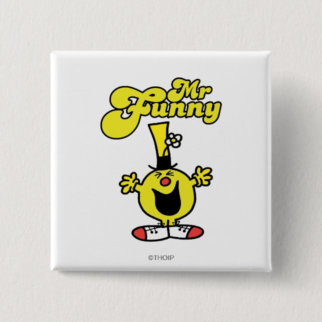 Mr. Funny Laughing Hysterically Button (Front)