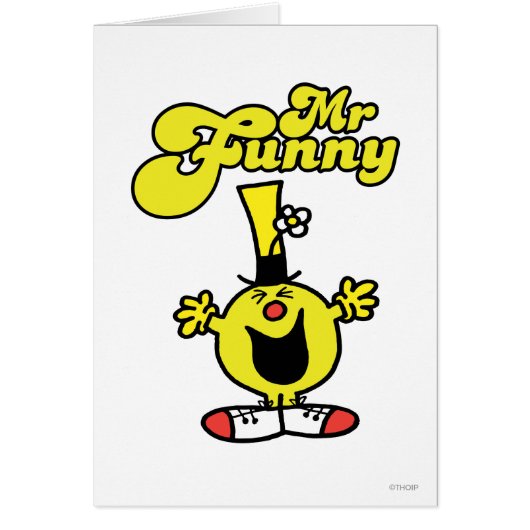 Mr. Funny Laughing Hysterically Cards (Front)