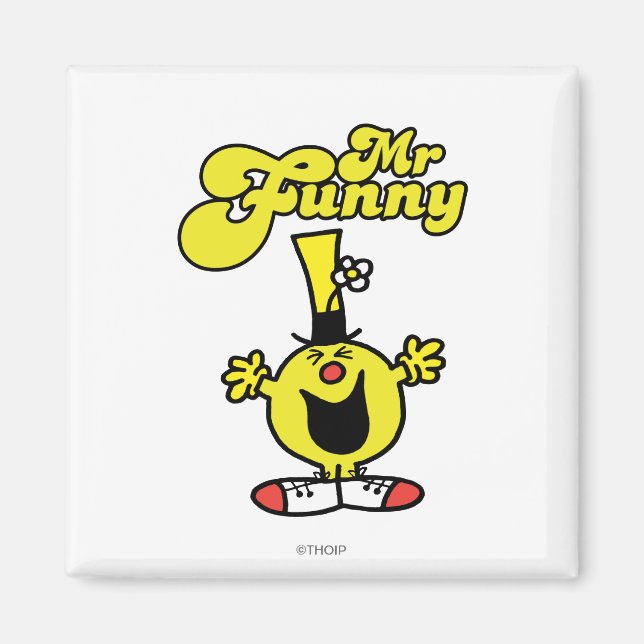Mr. Funny Laughing Hysterically Magnet (Front)