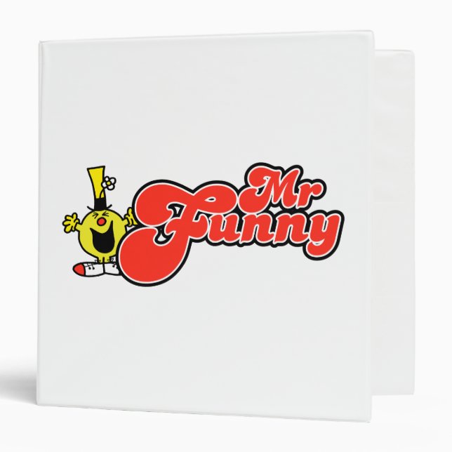 Mr. Funny | Red Lettering 3 Ring Binder (Front/Inside)