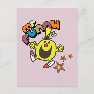 Mr. Funny Shining Stars Postcard