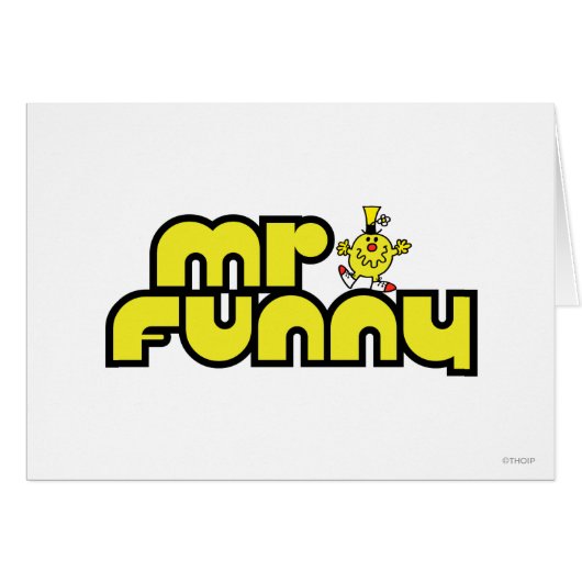 Mr. Funny | Yellow Lettering Cards (Front Horizontal)