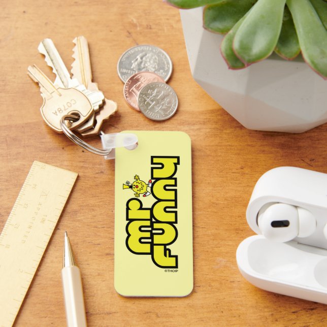 Mr. Funny | Yellow Lettering Keychain (Desk)
