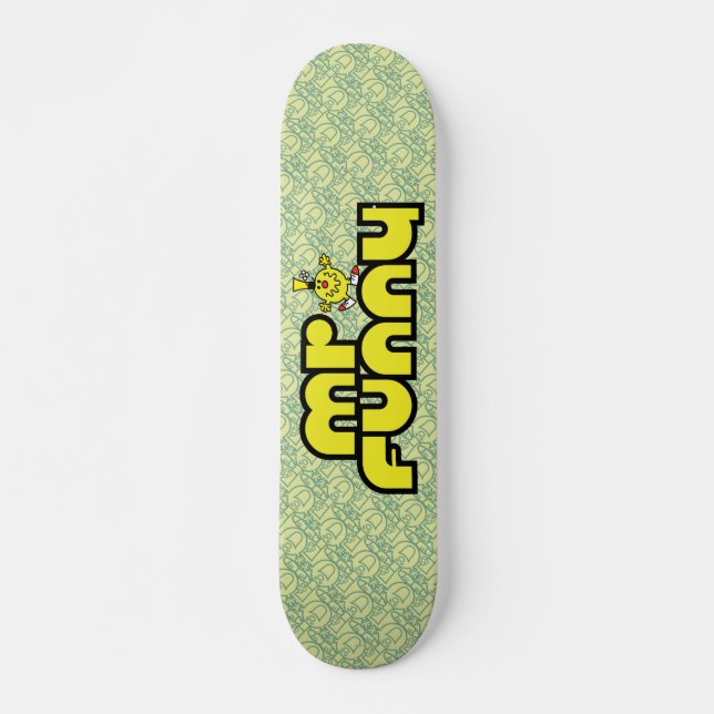 Mr. Funny | Yellow Lettering Skateboard Deck (Front)