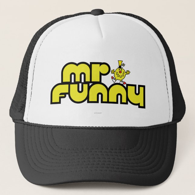 Mr. Funny | Yellow Lettering Trucker Hat (Front)