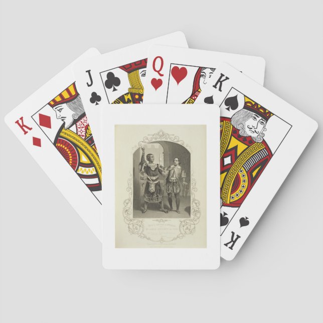 Mr G. V. Brooke as Othello and James Bennett as Ia Poker Cards (Back)