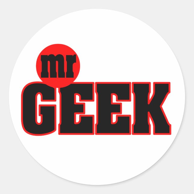 Mr Geek Sticker (Front)
