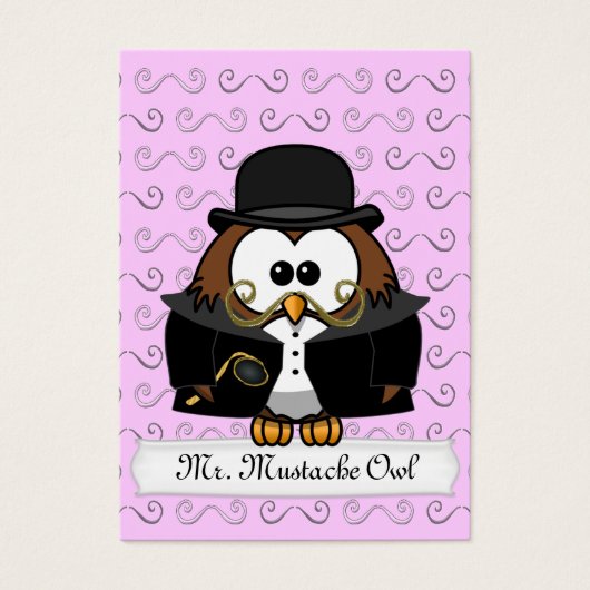 Mr. Gold Mustache Owl (Front)