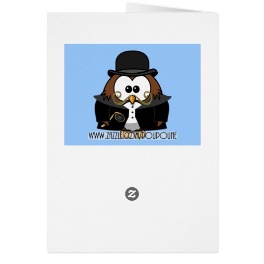 Mr. Gold Mustache Owl (Back)