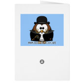 Mr. Gold Mustache Owl Cards (Back)