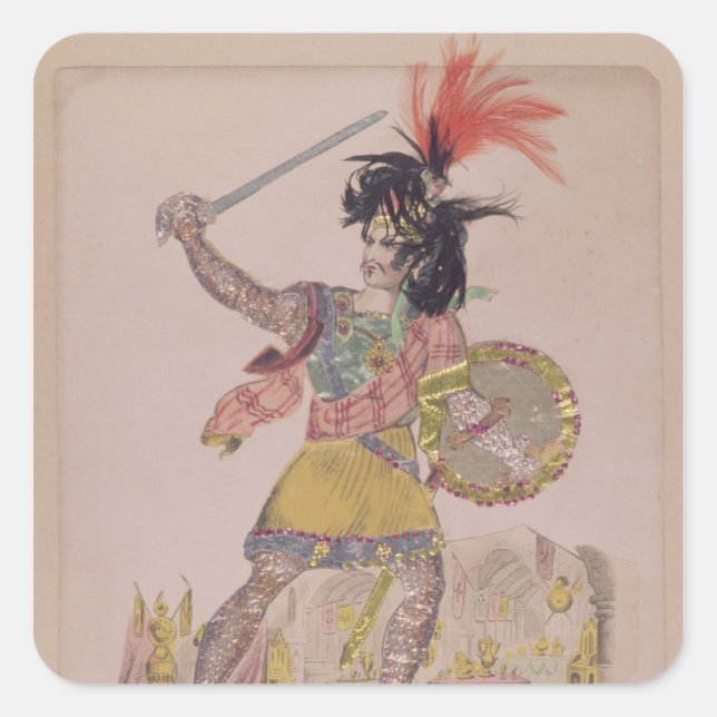 Mr. Gomersall in the role of Earl Douglas Square Sticker (Front)