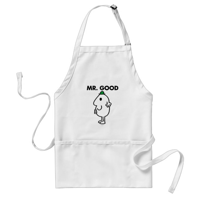 Mr. Good | Green Hat Adult Apron (Front)