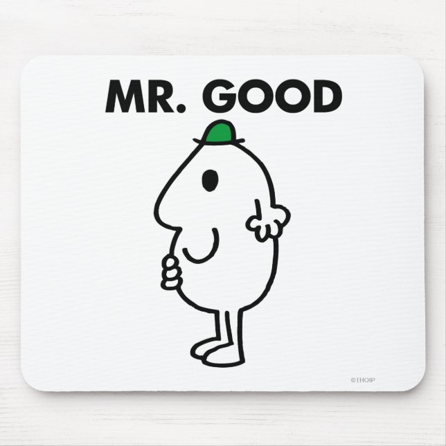 Mr. Good | Green Hat Mouse Pad (Front)