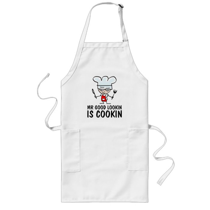 Mr good looking is cooking apron for men