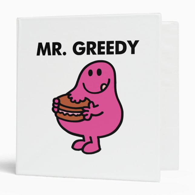 Mr. Greedy Eating Cake Binder (Front/Inside)