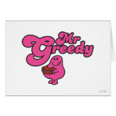 Mr. Greedy Enjoying Dessert (Front Horizontal)