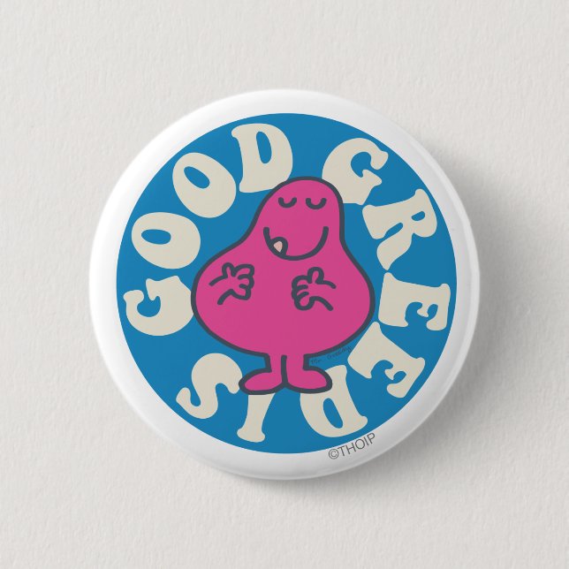Mr. Greedy | Greed Is Good Pinback Button (Front)