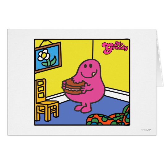 Mr. Greedy | Living Room Eating (Front Horizontal)