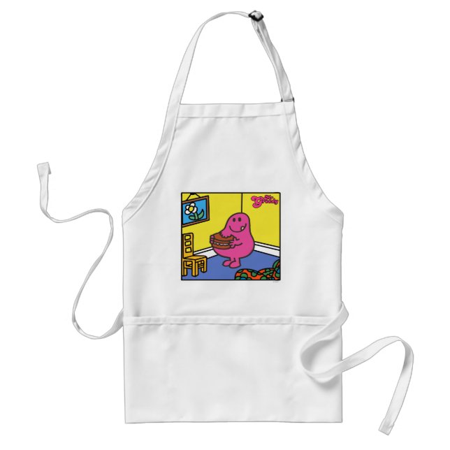 Mr. Greedy | Living Room Eating Adult Apron (Front)