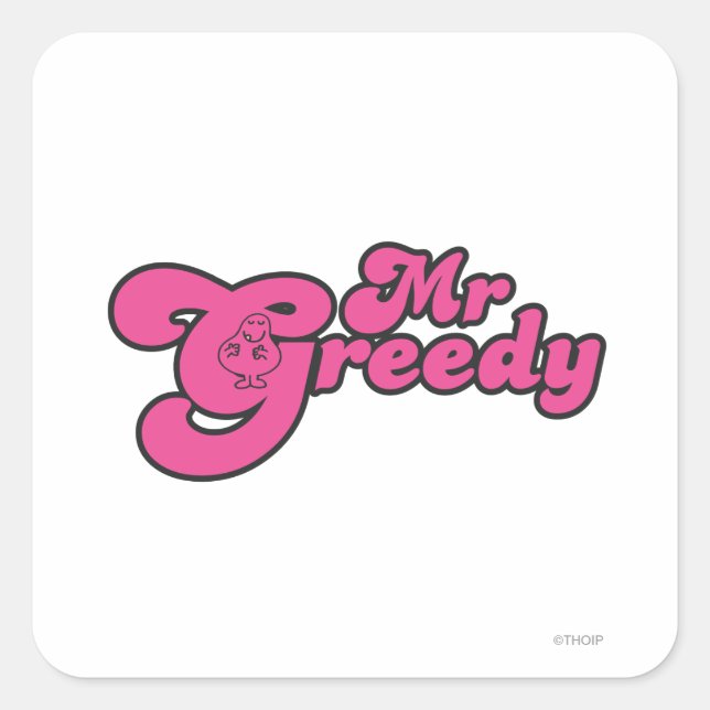 Mr. Greedy Resting In The G Square Sticker (Front)