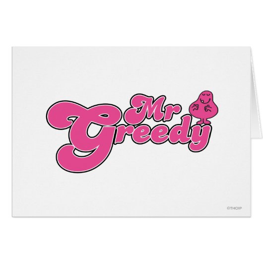 Mr. Greedy Standing Around Cards (Front Horizontal)