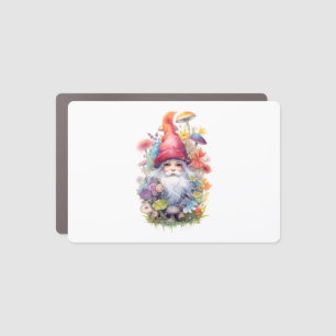 Mr. Green Thumb Cute Garden Gnome - Fairytale Art  Car Magnet