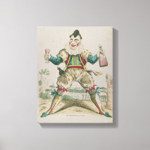 Mr. Grimaldi as Clown Canvas Print