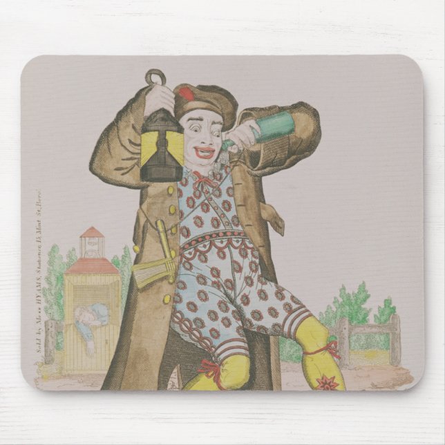 Mr Grimaldi as Clown, illuminating the Mouse Pad (Front)