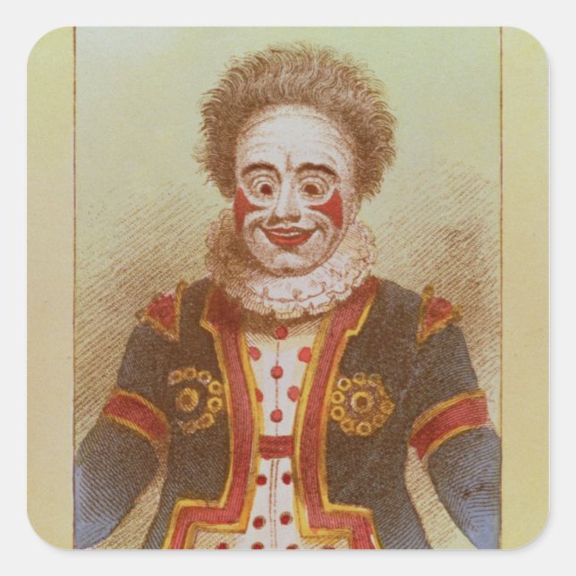 Mr Grimaldi as Clown Square Sticker (Front)
