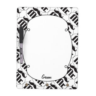 Mr. Groom Mustache Dry-Erase Board