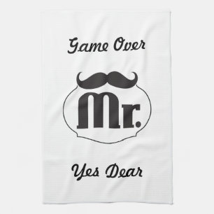 Mr. Groom Mustache Towel