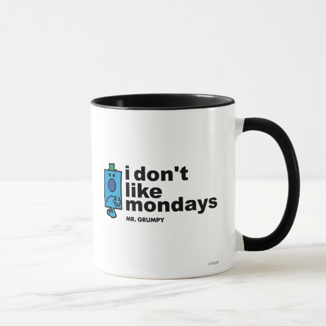 Mr. Grumpy Does Not Like Monday Mug (Right)