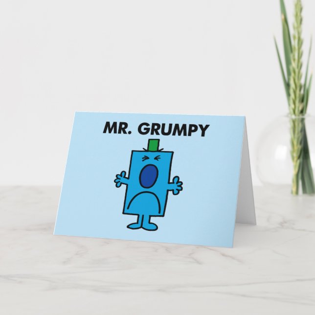 Mr. Grumpy | Frowning Face Card (Front)