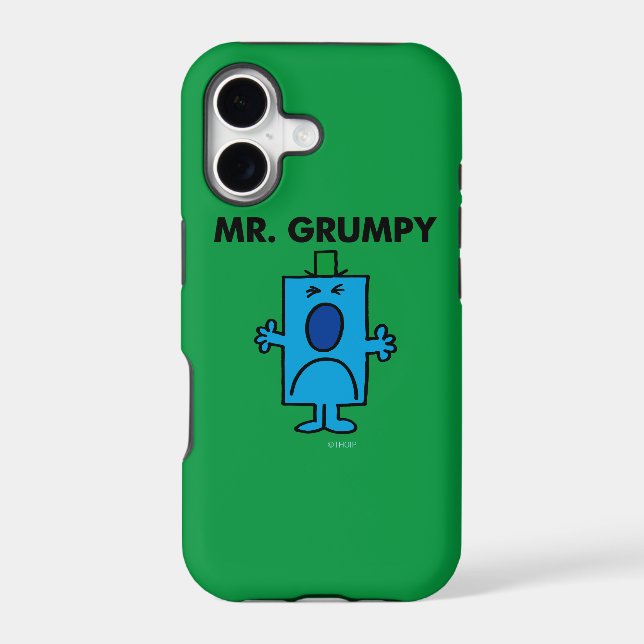 Mr. Grumpy | Frowning Face Iphone Case (Back)