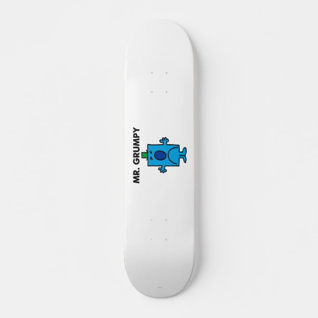 Mr. Grumpy | Frowning Face Skateboard Deck (Front)