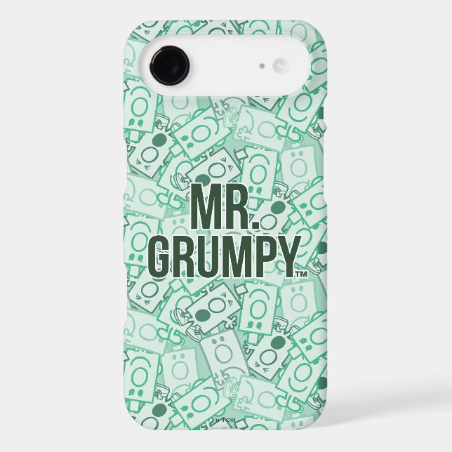 Mr Grumpy | Green Name and Character Toss Pattern (Back)