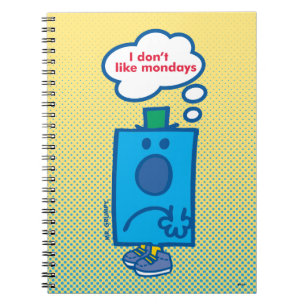 Mr Grumpy I Don't Like Mondays Thought Bubble Notebook