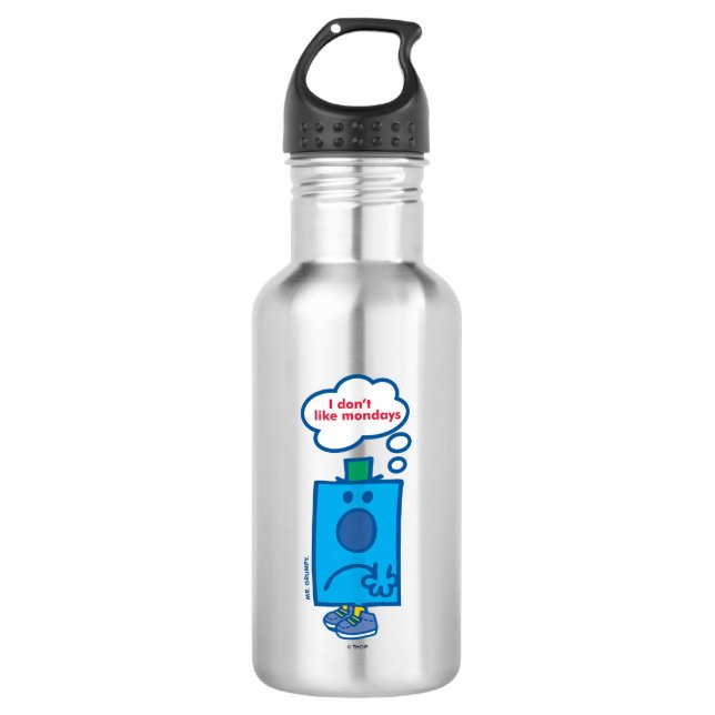 Mr Grumpy | I Don't Like Mondays Thought Bubble Water Bottle (Front)