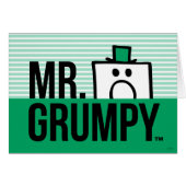 Mr Grumpy | Peeking Head Over Name Cards (Front Horizontal)