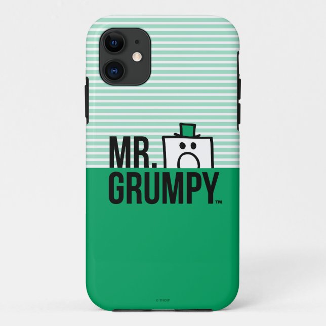 Mr Grumpy | Peeking Head Over Name Case-Mate iPhone Case (Back)
