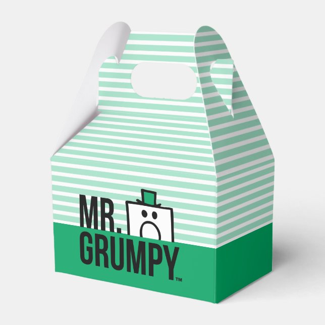 Mr Grumpy | Peeking Head Over Name Favor Boxes (Front Side)