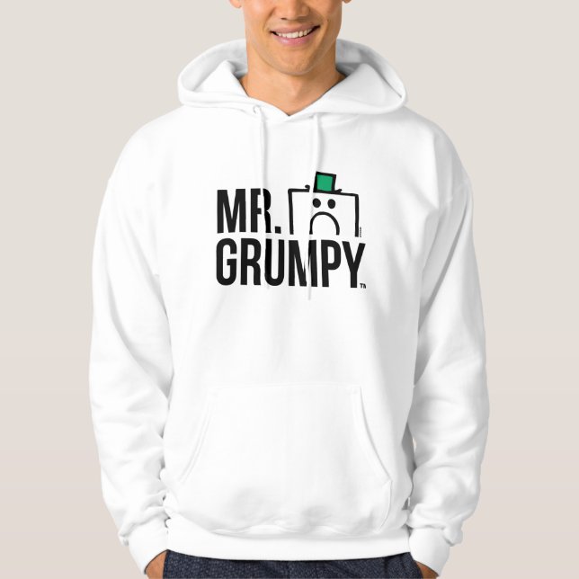 Mr Grumpy | Peeking Head Over Name Hoodie (Front)