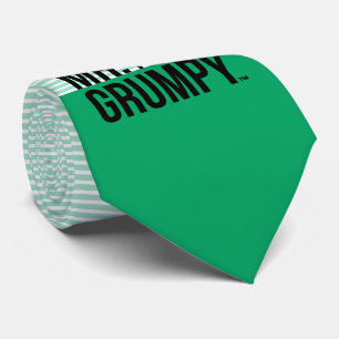 Mr Grumpy Peeking Head Over Name Neck Tie