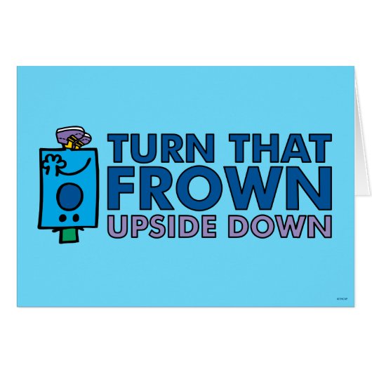 Mr Grumpy | Turn That Frown Upside Down Cards (Front Horizontal)