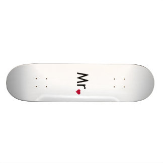Mr - half of Mr and Mrs set Skateboard Deck