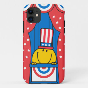 Mr. Happy at the Podium iPhone 11 Case