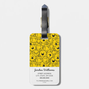 Mr Happy Batch of Yellow Smiles Pattern Luggage Tag