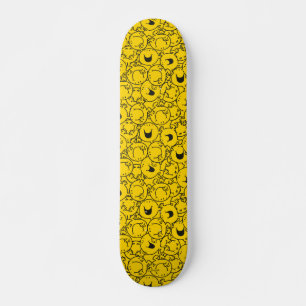 Mr Happy Batch of Yellow Smiles Pattern Skateboard Deck