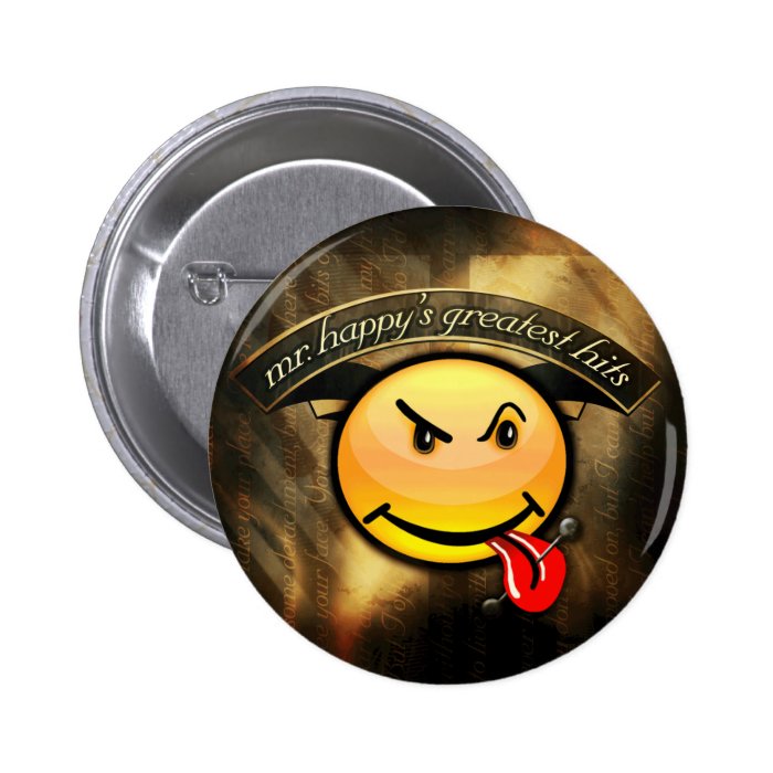 Mr. Happy CD Cover Button